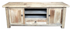 "Santiago" Hamptons Style TV Unit Recycled Elm Natural, 140cm x 45cm x 56cmH