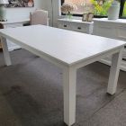 "Cove" Hamptons Style Dining Table, Brushed White, 220cmW x 100cmD x 77cmH (RRP $1499)