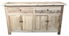 "Santiago" Hamptons Style 4 Door 2 Drawer Buffet Recycled Elm Natural, 160cm x 45cm x 90cmH
