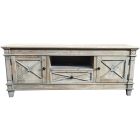 "New Hampshire" Recycled Timber TV Entertainment Unit White Wash, 140cmL x 40cmD x 55cmH (RRP $1299)