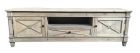 "New Hampshire" Recycled Timber TV Entertainment Unit White Wash, 180cmL x 40cmD x 55cmH (RRP $1499)