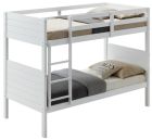 "Dewey" Hamptons Coastal Style Kids Single Over Single Bunk Bed, White (RRP $899)