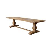 "Bordeaux" Hamptons Style French Provincial Oak Dining Table Natural Oak, 240cmW x 100cmD x 78cmH (RRP $4699)