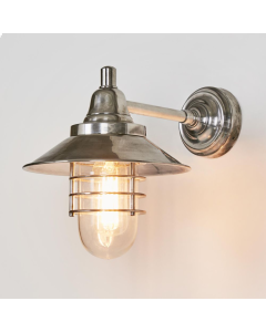 Clark Outdoor Wall Light Antique Silver (RRP $561)