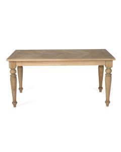 Byron Old Wood Herringbone Dining Table, 160cm x 100cm (RRP $1999)