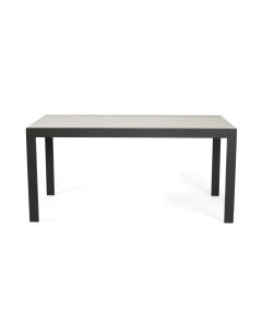 Roberto Outdoor Dining Table Asteroid Black (Charcoal), L 160cm x W 86cm x H 76cm