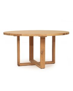 St Ives Solid American Oak Round Dining Table, Width 180cm x Height 76cm