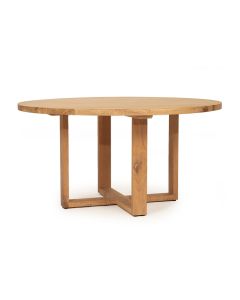 St Ives Solid American Oak Round Dining Table, Width 200cm x Height 76cm