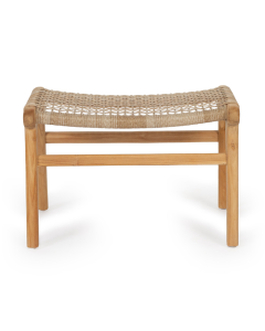 Zen Lazy Chair Ottoman Washed Grey, W 38cm x D55cm x H40cm