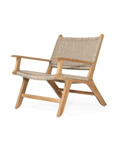 Zen Accent Arm Chair Grey (Close Weave), W 66cm x D82cm x H72cm