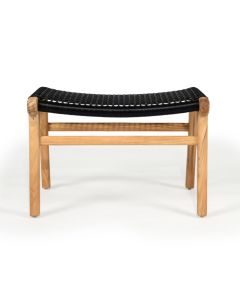 Zen Lazy Chair Ottoman Black, W 38cm x D 55cm x H40cm