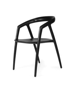 Cali Dining Chair Black, Width 54cm x Depth 55cm x Height 77cm (RRP $799)