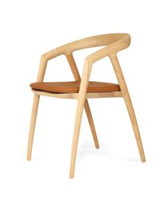 Cali Dining Chair Seat Cushion Tan, Width 49cm x Depth 43cm x Height 3cm