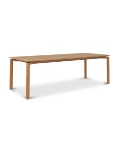 Esperance Solid Teak Outdoor Dining Table, L 240cm x W 100cm x H 76cm (RRP $4999)