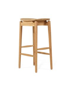 Harlow Counter Stool Natural, W 39cm × D 31cm × H 66cm