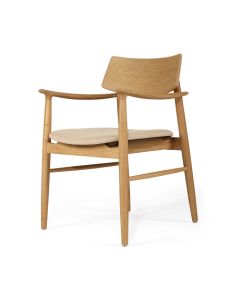 Harlow Dining Armchair Natural, Width 56cm x Depth 56cm x Height 80cm