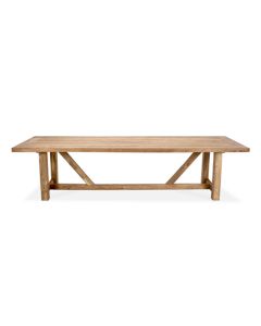 Highlander Outdoor Dining Table, L 230cm x W 100cm x H 75cm