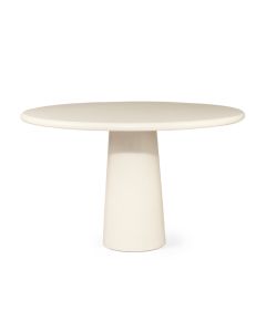 Hugo Round Dining Table Ivory, DIA 120cm x H 75cm (RRP $2999)