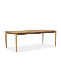 Jude Dining Table Solid High Grade Teak, L 240cm x W 100cm x H 75cm (RRP $3999)