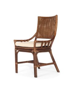 Kora Dining Chair Dark Wash, W 56cm × D 55cm × H 96cm (RRP $499)