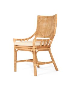 Kora Dining Chair Natural, W 56cm × D 55cm × H 96cm (RRP $499)