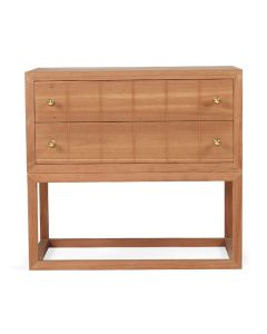 Lisette Bedside Table Teak, Width 71cm x Depth 45cm x Height 66.7cm