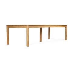 Cancun Outdoor Recycled Teak Timber Table, L300cm x D100cm x H76cm (RRP $3999)
