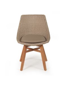 Oceanic Outdoor Dining Chair Mushroom, Width 55cm x Depth 49cm x height 82cm