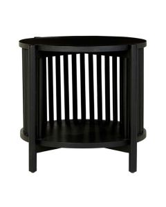 Sadie Side Table Black, 50cm DIA x 48cm H