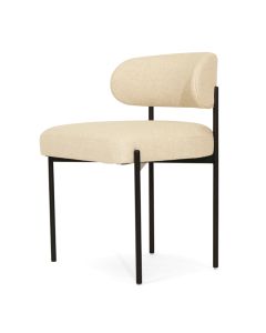 Soho Dining Chair Linen, W 55cm x D 52cm x H 76cm (RRP $999)
