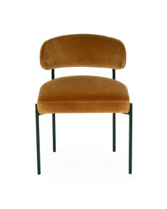 Soho Dining Chair Rust, W 55cm x D 52cm x H 76cm (RRP $999)