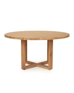 St Ives Solid American Oak Round Dining Table, Width 150cm x Height 76cm