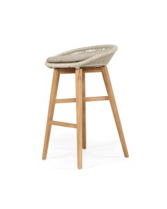 Taylor Backless Bar Stool Indoor/Outdoor, Width 51cm x Depth 52cm x Height 84cm