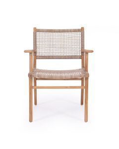 Zen Armchair Washed Grey, W 66cm x D 55cm x H 88cm