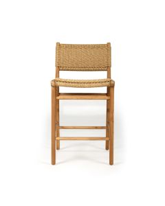 Zen Counter Stool Sand (Close Weave), Width 48cm x Depth 46cm x Height 95cm