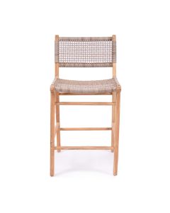 Zen Counter Stool Washed Grey, Width 49cm x Depth 56cm x Height 95cm