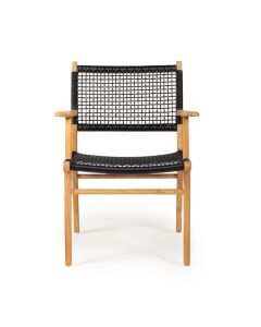 Zen Armchair Black, W 66cm × D 55cm × H 88cm
