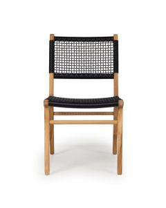 Zen Dining Chair Black, Width 49cm x Depth 56cm x Height 87cm