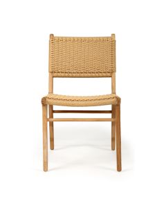 Zen Dining Chair Sand (Close Weave), Width 49cm x Depth 56cm x height 87cm