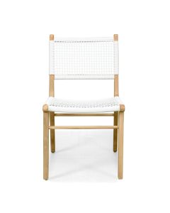Zen Dining Chair White, Width 49cm x Height 87cm x Depth 56cm