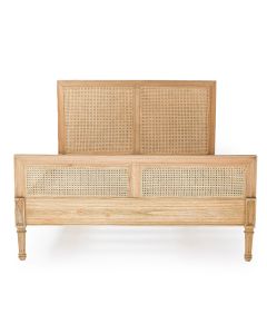 Hamilton Cane Bed Single Weathered Oak