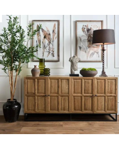 Sierra Oak Buffet Natural, W 180cm x D 45cm x H 86cm (RRP $3499)