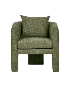 Kennedy Armchair Green, W 72cm x D 72cm x H 79.5cm (RRP $775)