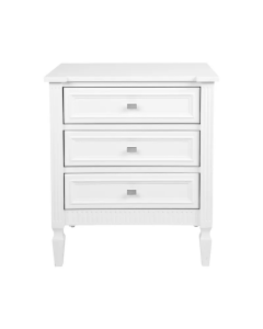 Merci Bedside Table Large White, 71cm W x 51cm D x 83cm H (RRP $1749)