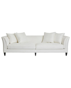 Tailor 3 Seater Sofa Ivory Linen, 252cm W x 95.5cm D x 71cm H (RRP $4829)