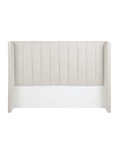 Central Park Queen Bedhead Natural Linen, 165cm W x 28cm D x 120cm H (RRP $2145)