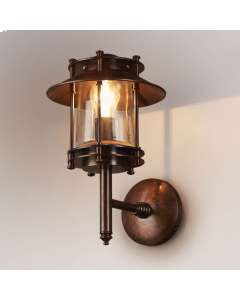 Turner Outdoor Wall Light Dark Brass (RRP $836)