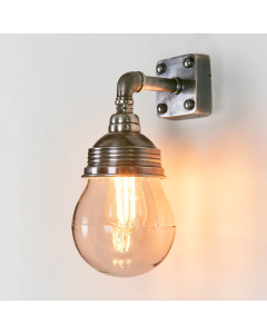 Dover Outdoor Wall Light Antique Silver (RRP $290)