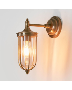 Noosa Outdoor Wall Light Antique Brass (RRP $429)