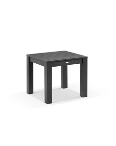 "Hawaii" Aluminium Outdoor Resort Hamptons Style Square Dining Table Charcoal, L90cm x W90cm x H76cm (RRP $999)
